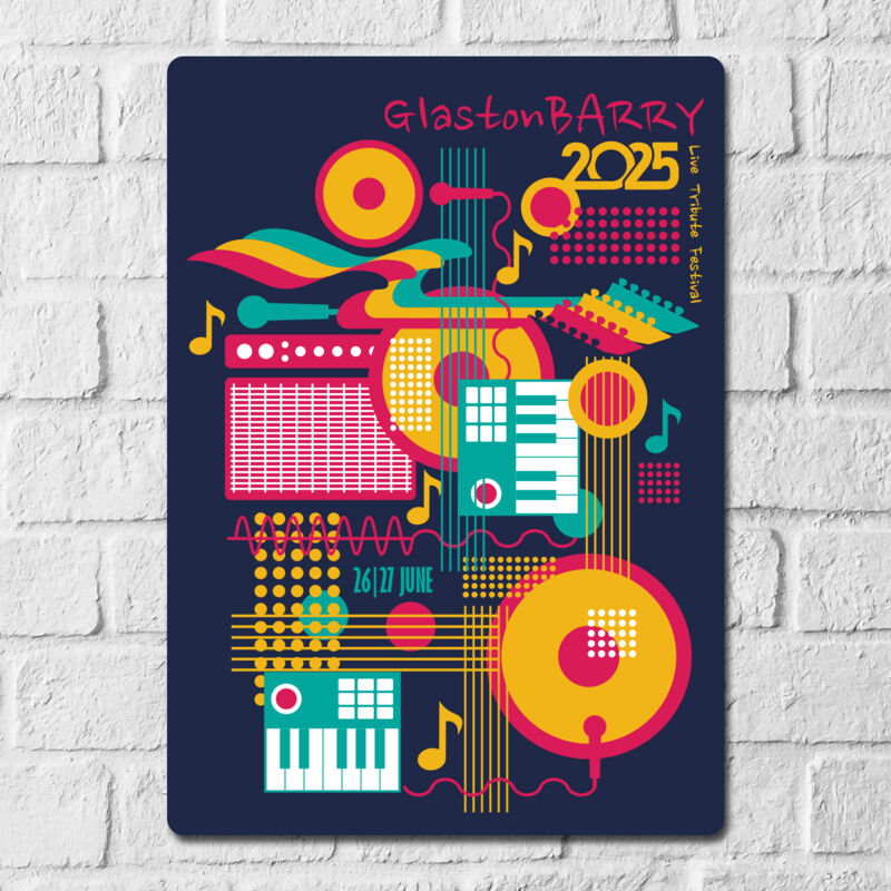 GlastonBARRY 2025 Metal Wall Art Thumbnail