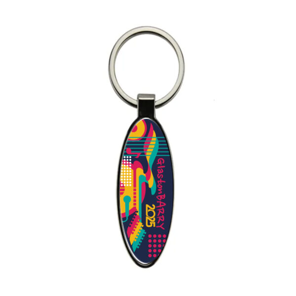 GlastonBARRY 2025 Oval Keyring Thumbnail