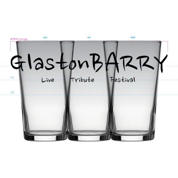 Conical Toughened 20oz Pint Glass Thumbnail